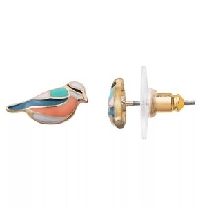Colorful Bird Stud Earrings